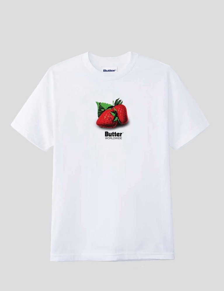 BUTTER GOODS berries tee white